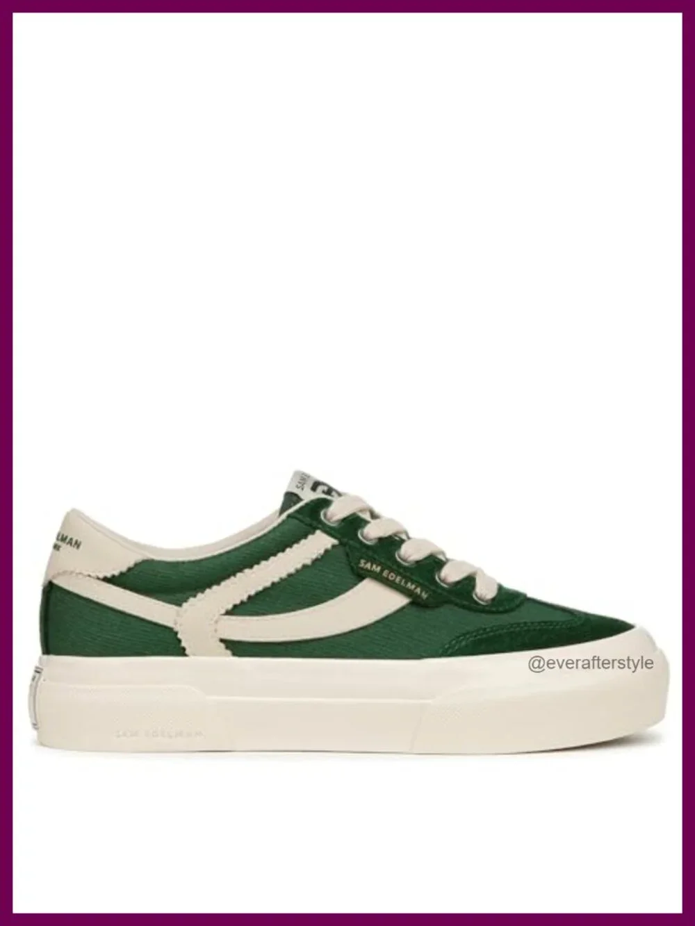 Sam Edelman Simone Platform Lace-Up Sneakers Round Toe Low Top